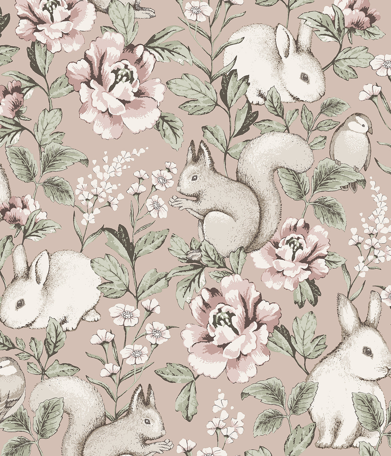 Magic Forest pink wallpaper