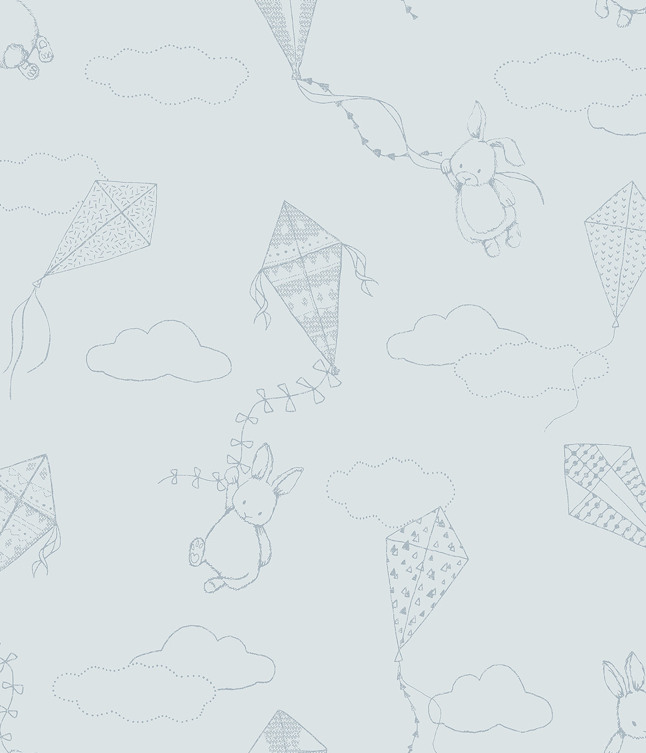 Up & Away blue wallpaper