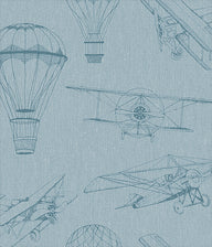 Bon Voyage blue wallpaper