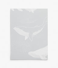 Whales grey wallpaper sample