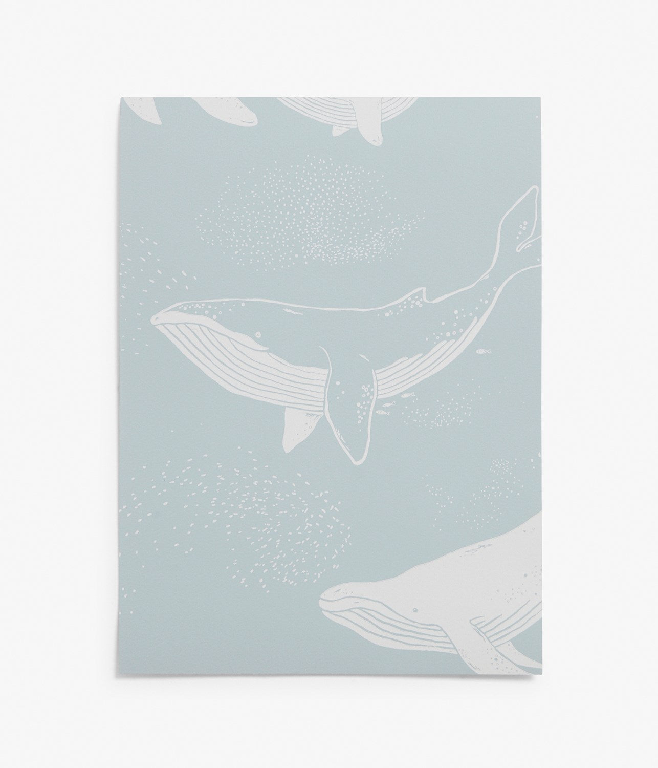 Whales blue wallpaper sample