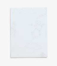 Up & Away white wallpaper sample