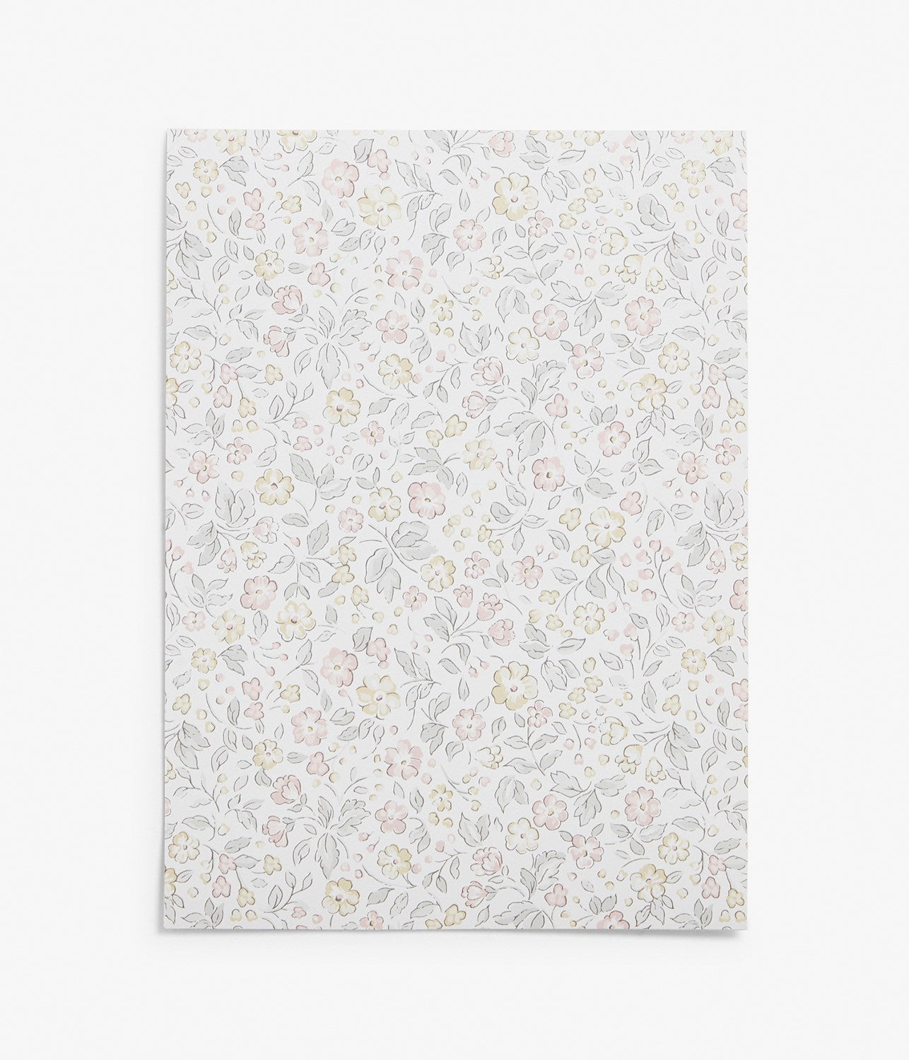 Forest Friends white wallpaper sample