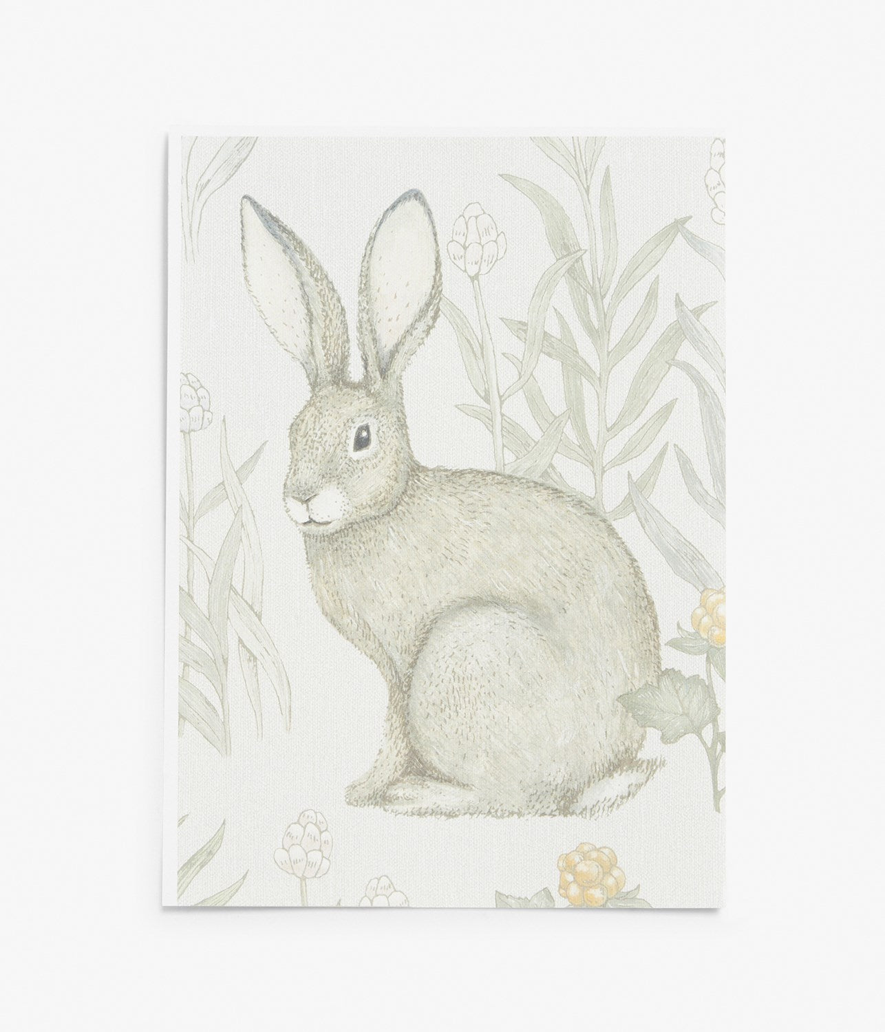 Forest Friends coral wallpaper sample