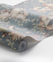 Minou blue wallpaper