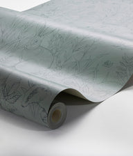 Forest Friends blue wallpaper