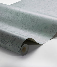 Forest Friends blue wallpaper